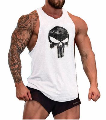 KOSMO MASA 2018 Skull Bodybuilding Fitness Stringer Men Tank Top