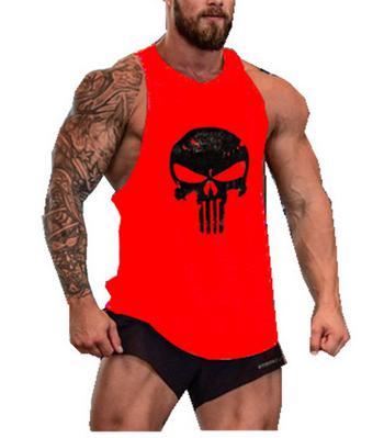 KOSMO MASA 2018 Skull Bodybuilding Fitness Stringer Men Tank Top