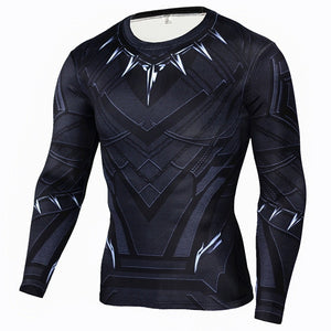 Hot Sale Fitness MMA Compression Shirt Men Anime Bodybuilding Long Sleeve