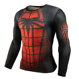 Hot Sale Fitness MMA Compression Shirt Men Anime Bodybuilding Long Sleeve