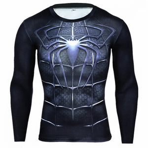 Hot Sale Fitness MMA Compression Shirt Men Anime Bodybuilding Long Sleeve