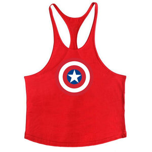 Super Hero Captain America brand clothing Singlets Mens Tank Top Muscle