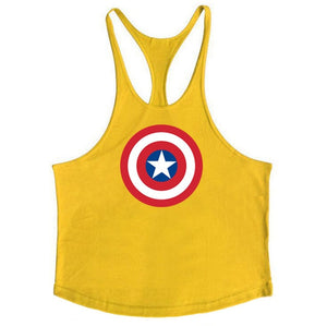 Super Hero Captain America brand clothing Singlets Mens Tank Top Muscle