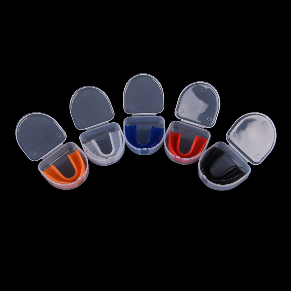 1 Set New Shock Sports Mouthguard Mouth Guard Teeth Protect for Boxing