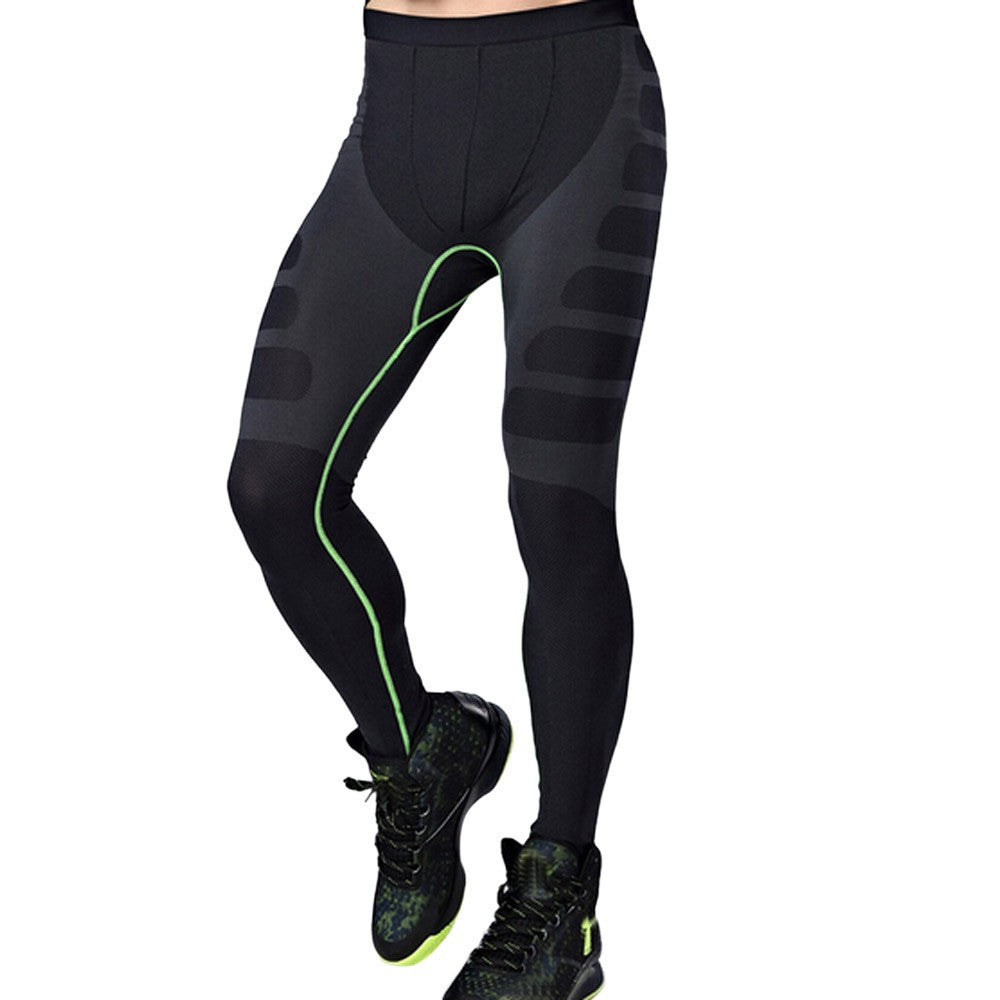 Man Sports Yoga Pants Elastic Tights Fitness Running Trousers