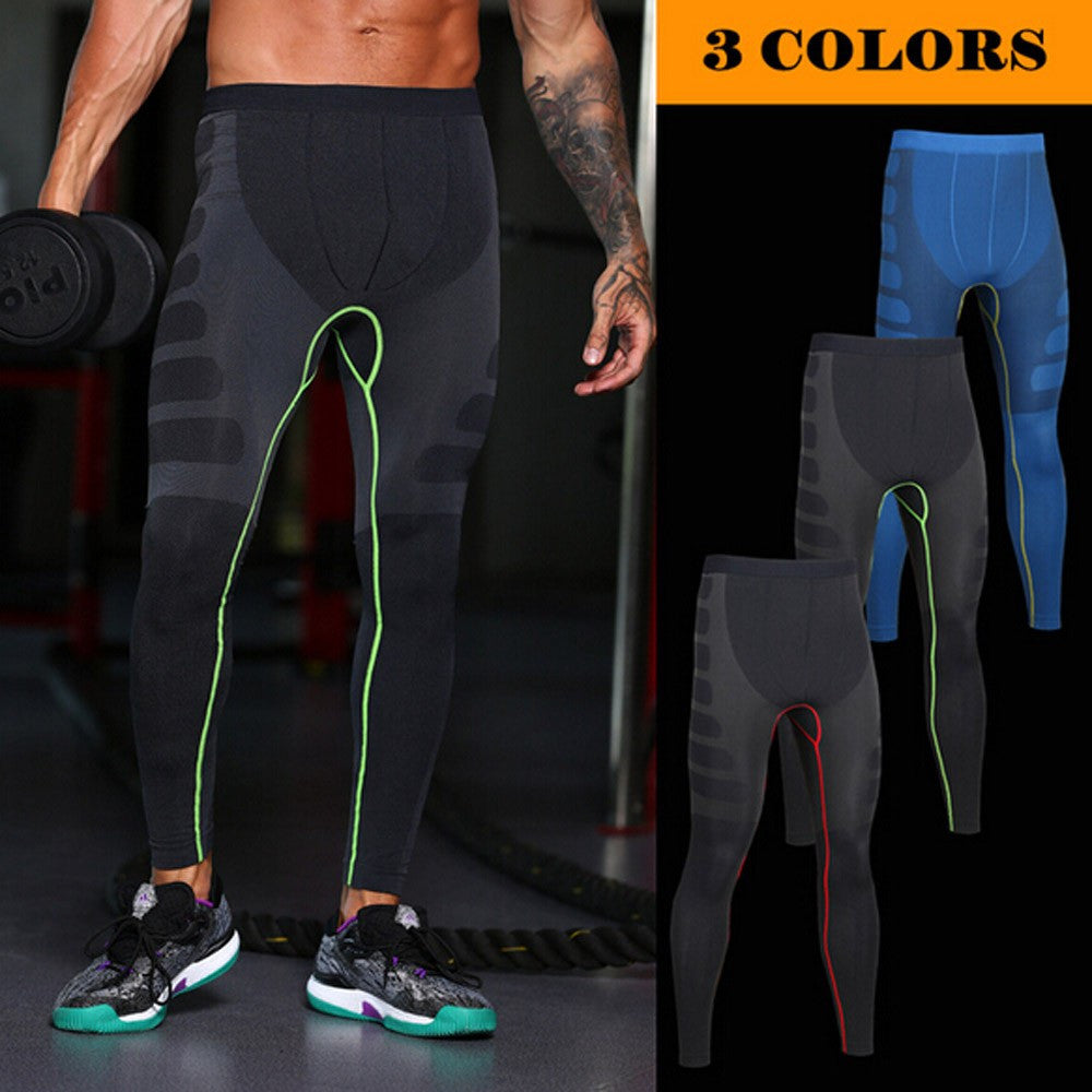 Man Sports Yoga Pants Elastic Tights Fitness Running Trousers