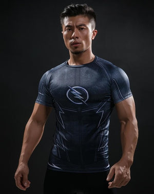 New Comic Superhero Compression Shirt Captain America Iron man Fit Tight G ym Bodybuilding T Shirt