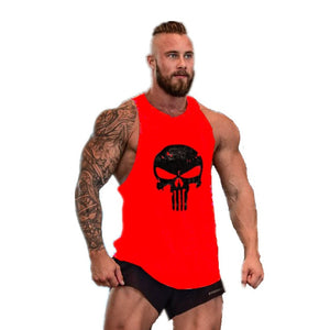 Skull Golds Bodybuilding Stringer Tank Tops men Gyms Stringer Shirt Fitness Tank Top