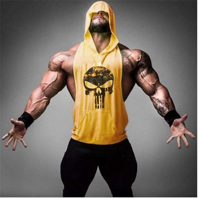 Skull Golds Bodybuilding Stringer Tank Tops men Gyms Stringer Shirt Fitness Tank Top