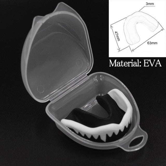 Professional Mouth Guard Adult Karate Muay Safety Soft EVA Mouth Protective Teeth