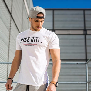 2018 Men Summer Gyms Casual T Shirt Crossfit Gyms Fitness Bodybuilding Muscle