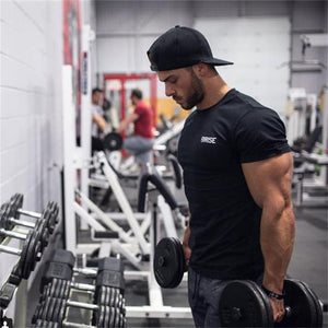 2018 Men Summer Gyms Casual T Shirt Crossfit Gyms Fitness Bodybuilding Muscle