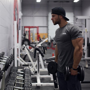 2018 Men Summer Gyms Casual T Shirt Crossfit Gyms Fitness Bodybuilding Muscle