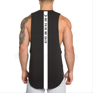 Brand NO PAIN NO GAIN clothing bodybuilding stringer gyms tank top men fitness