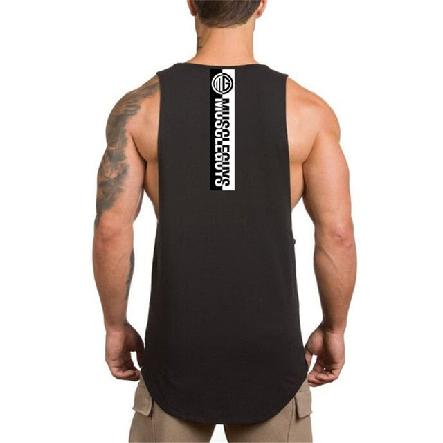 Brand NO PAIN NO GAIN clothing bodybuilding stringer gyms tank top men fitness