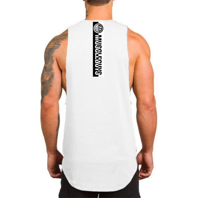 Brand NO PAIN NO GAIN clothing bodybuilding stringer gyms tank top men fitness