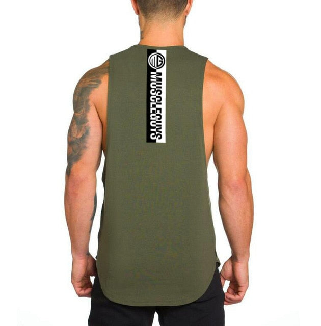 Brand NO PAIN NO GAIN clothing bodybuilding stringer gyms tank top men fitness