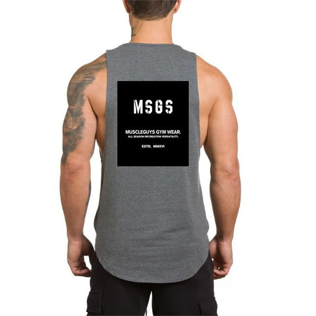 Brand NO PAIN NO GAIN clothing bodybuilding stringer gyms tank top men fitness