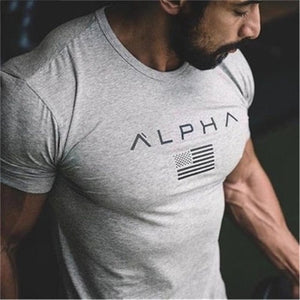 2018 new men cotton Gyms men t shirt Fitness bodybuilding shirts