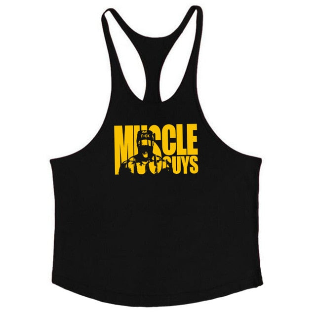 Muscleguys Cotton Gyms Tank Tops Men Sleeveless Tanktops For Boys Bodybuilding