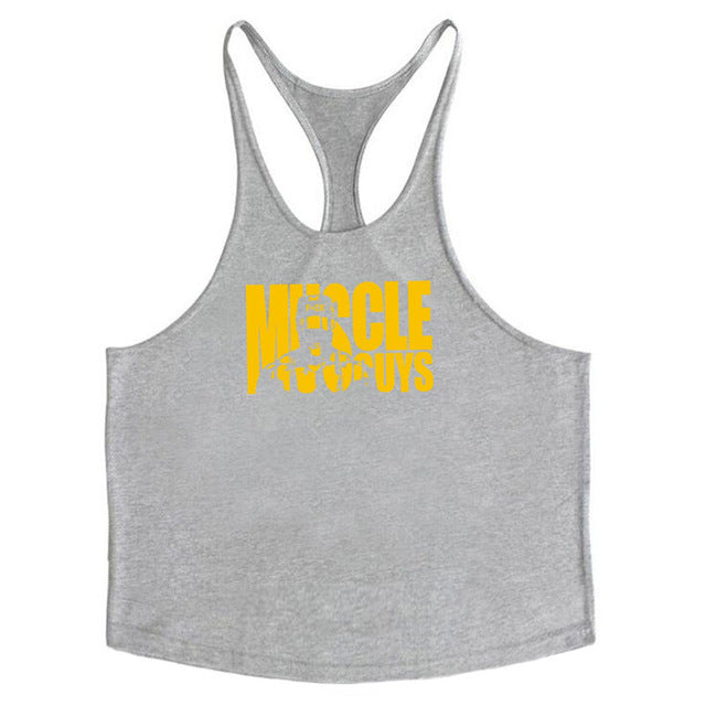 Muscleguys Cotton Gyms Tank Tops Men Sleeveless Tanktops For Boys Bodybuilding