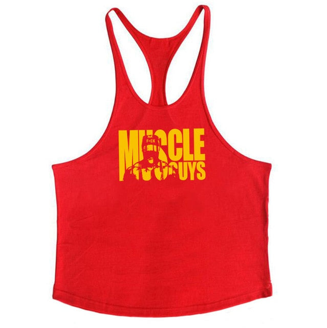 Muscleguys Cotton Gyms Tank Tops Men Sleeveless Tanktops For Boys Bodybuilding