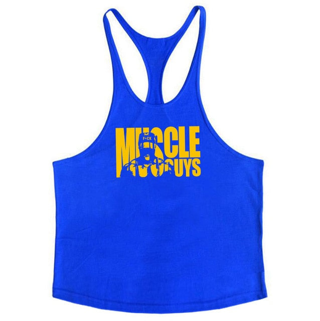 Muscleguys Cotton Gyms Tank Tops Men Sleeveless Tanktops For Boys Bodybuilding