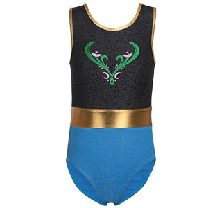 BAOHULU Sleeveless Gilding Gymnastics Leotard Mermaid for Girls Kids Ballet Jumpsuit