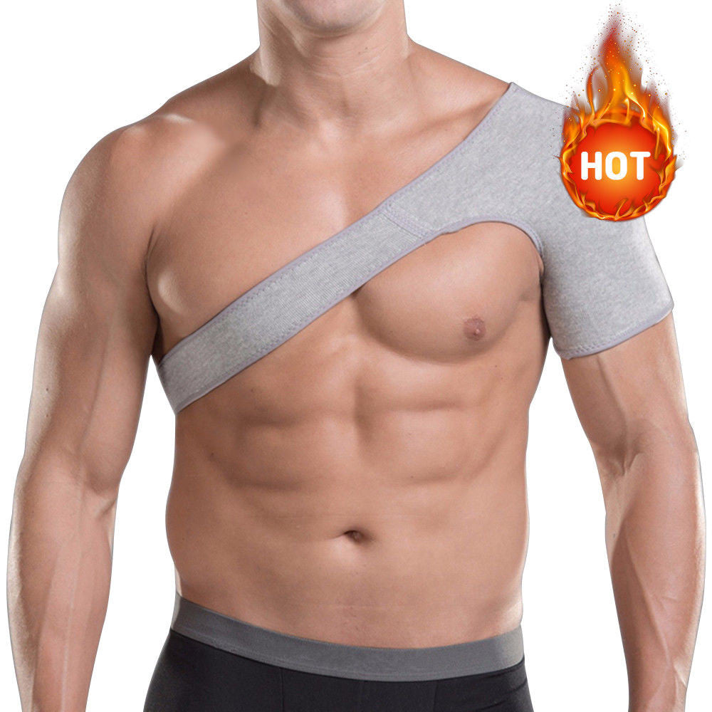 Charcoal Shoulder Support Brace Strap Joint Sport Gym Compression NEW