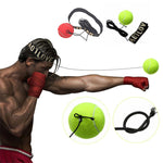 Yellow / Red Bouncy Ball Fight Ball Boxing Equipment With Head Band