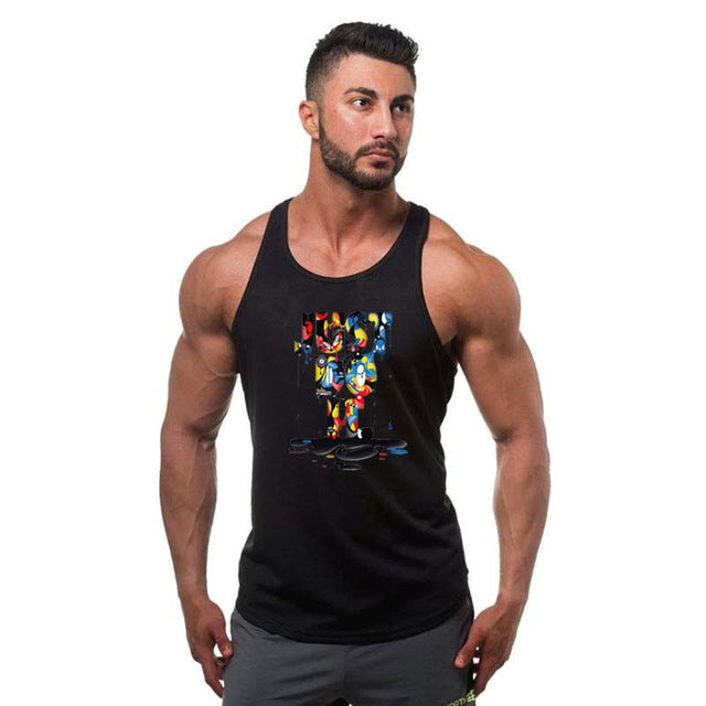 2018 Brand clothing Fitness tank top men Cotton Sleeveless shirt bodybuilding