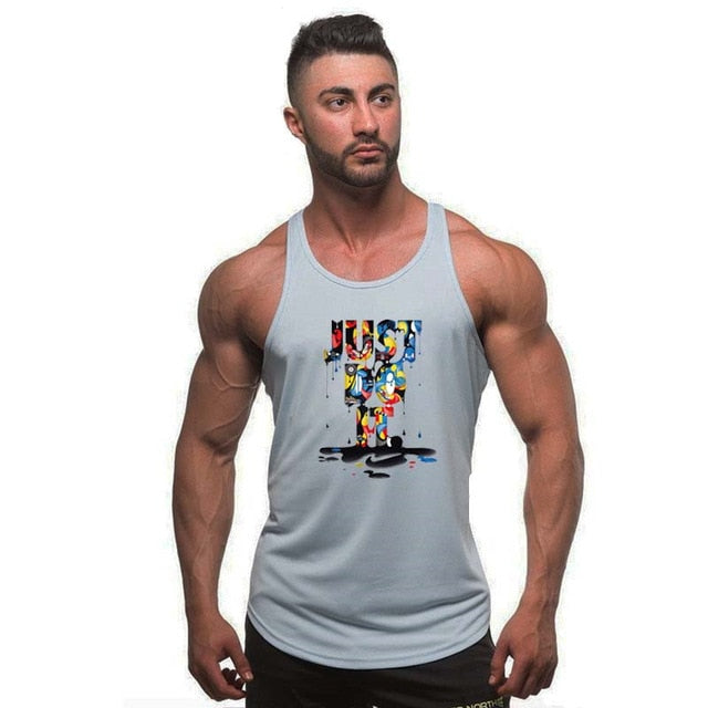 2018 Brand clothing Fitness tank top men Cotton Sleeveless shirt bodybuilding