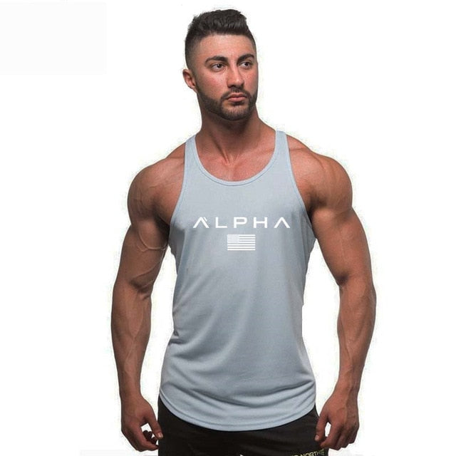 Bodybuilding Men Summer Fitness bodybuilding Hooded Tank Top