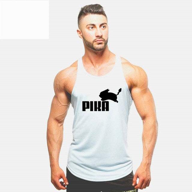 Bodybuilding Men Summer Fitness bodybuilding Hooded Tank Top