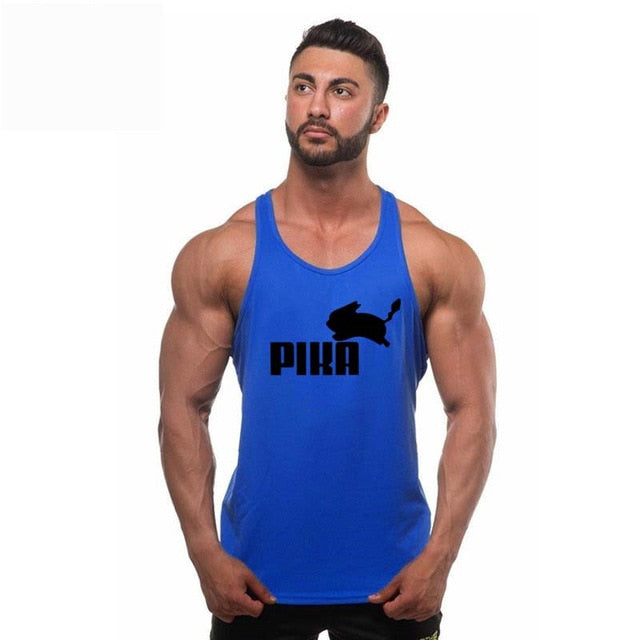 Bodybuilding Men Summer Fitness bodybuilding Hooded Tank Top