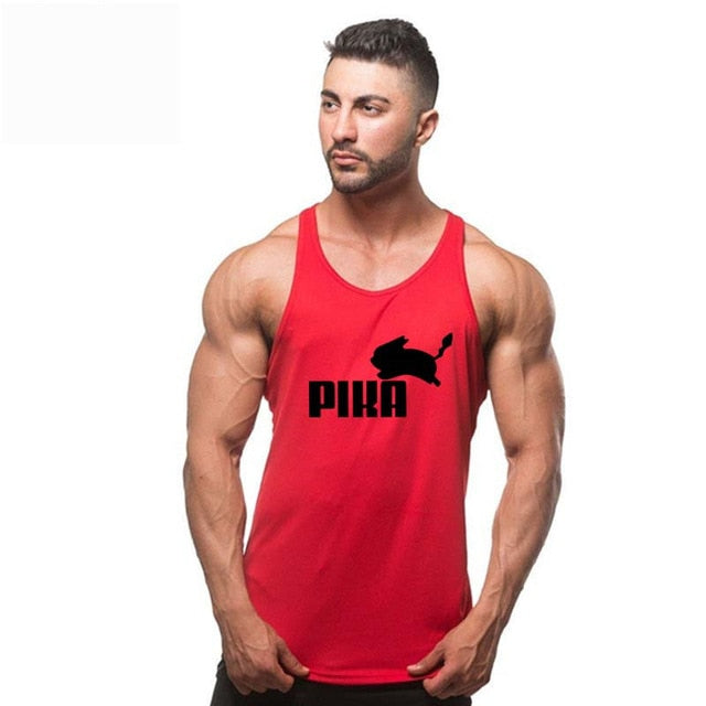 Bodybuilding Men Summer Fitness bodybuilding Hooded Tank Top