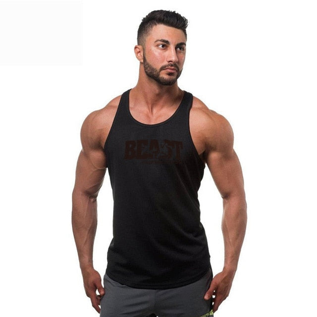 Bodybuilding Men Summer Fitness bodybuilding Hooded Tank Top