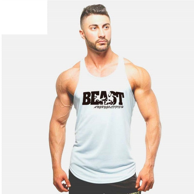 Bodybuilding Men Summer Fitness bodybuilding Hooded Tank Top