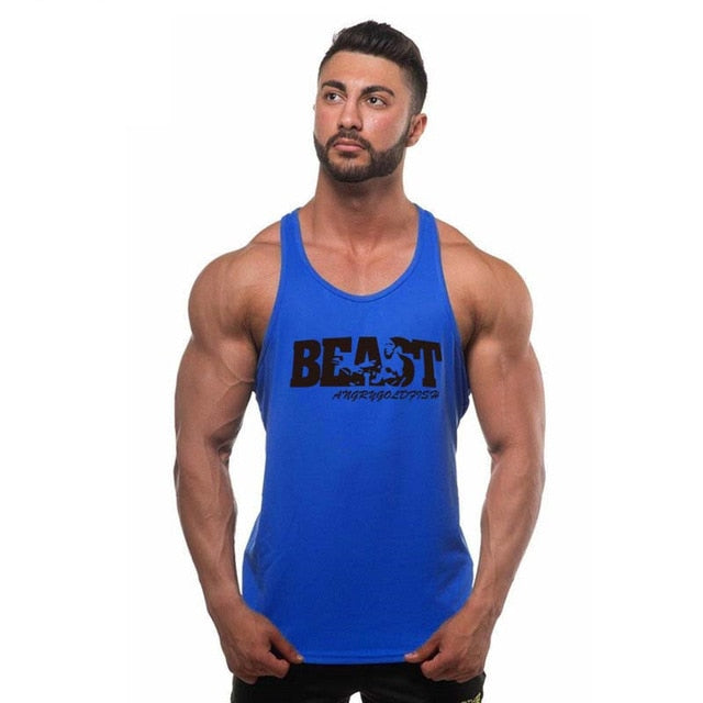 Bodybuilding Men Summer Fitness bodybuilding Hooded Tank Top