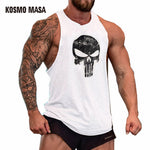 KOSMO MASA 2018 Skull Bodybuilding Fitness Stringer Men Tank Top