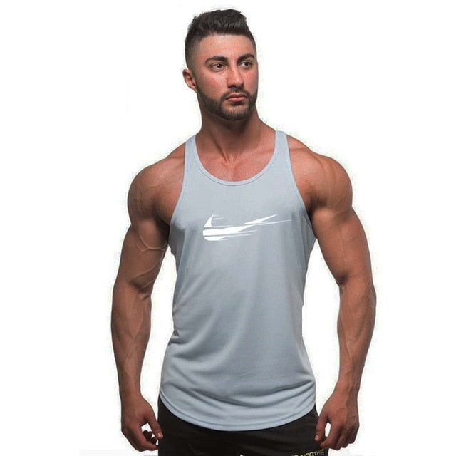 2018 fashion Golds gyms Brand singlet canotte bodybuilding stringer tank top men