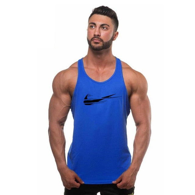 2018 fashion Golds gyms Brand singlet canotte bodybuilding stringer tank top men