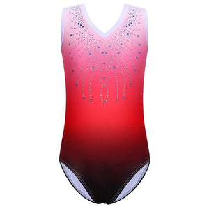 BAOHULU Sleeveless V Collar Girls Leotard Toddler&Youth Child Gymnastics Leotards