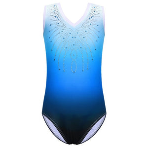 BAOHULU Sleeveless V Collar Girls Leotard Toddler&Youth Child Gymnastics Leotards