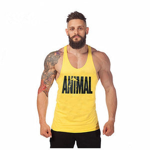 New Brand Animal Fitness Stringer  Men Gym Clothing Bodybuilding Stringer Hoodie Tank Top