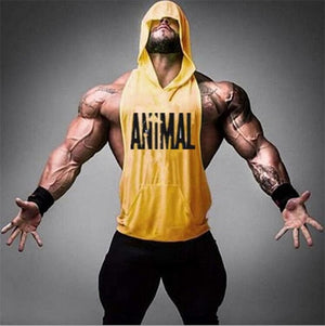 New Brand Animal Fitness Stringer  Men Gym Clothing Bodybuilding Stringer Hoodie Tank Top