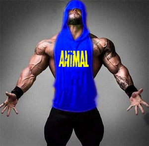 New Brand Animal Fitness Stringer  Men Gym Clothing Bodybuilding Stringer Hoodie Tank Top